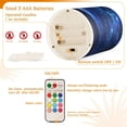 thumbnail image 4 of Flickering Flameless LED Candles set of 2 Battery Operated 18-Key Remotes Timer Halloween Fall Decor Bright Star in Sky D3''xH4''5'', 4 of 7
