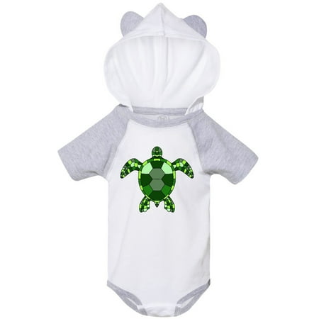 

Inktastic Mosaic Green Turtle Gift Baby Boy or Baby Girl Bodysuit