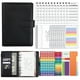 thumbnail image 1 of Averfeel Binder Budget A6 - Organizador de cuaderno de cuero sintético con 12 sobres con cremallera para efectivo, hojas de presupuesto y pegatinas para presupuestar y ahorrar dinero, 1 of 5