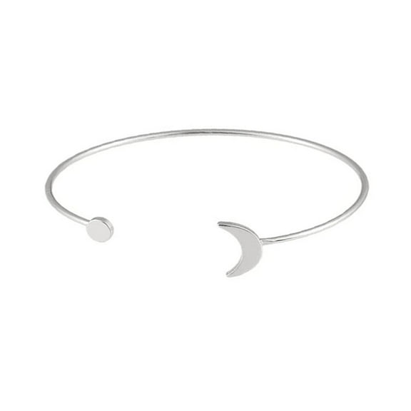 Aellinatey Alloy Moon Armband Upper Arm Cuff Bangle Bracelet Costume Accessory for Women