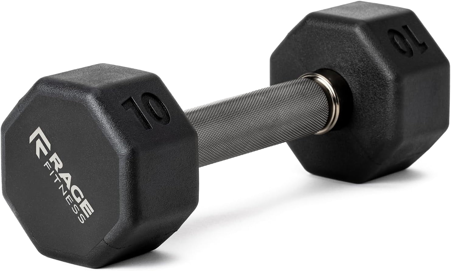 Rubber Coated Dumbbells - No Roll Design Easy-Grip Steel Knurled Handle, Weights Dumbbells Set for Strength Training - Ideal Weights Set for Home Gym - 10-60 LBS SOLD INDIVIDUALLY