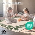 thumbnail image 4 of ODIKA 4'x6' Machine Washable Non-Slip Area Rug, Rustic Mistletoe Branch Gathering Hearth Decorative Accent Charm High Traffic Rug with Pad, Ivory, 622391, 4 of 8
