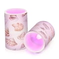 thumbnail image 7 of Yayeee Flameless Candles with Remote Flickering Battery Operated Multi Color Changing, Red Watercolor Seashells, 7 of 7