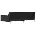 thumbnail image 5 of vidaXL 2-Seater Sofa Bed with Two Pillows Dark Grey Fabric, 5 of 5