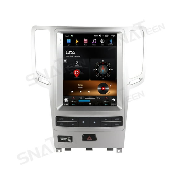 SNATEEN 10.4 inch Carplay Screen/Radio/Multimedia Player for Infiniti GX70/G37/G25/G35/FX35 2007-2015 Universal Car Navigation/GPS Upgrade Headunit Android Display 1080P Touch Screen Replace System