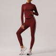 thumbnail image 1 of PISONIC Womens Workout Set Two Piece Racerback Color Block Tank Tops Matching High Waist Leggings Gym Work Out Outfits, 1 of 9