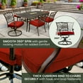 thumbnail image 6 of Hanover Traditions 7-Piece Outdoor Dining Set with Cast-Top Table, 2 Swivel Rockers, 4 Stationary Chairs, 6 of 24