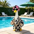 thumbnail image 5 of AuroraX Lady Bathrobe 23" Porch Goose Clothes Sets 17 inch Summer , 19 inch Porch Goose Outfits Holiday Concrete Porch Goose Accessories, 5 of 6