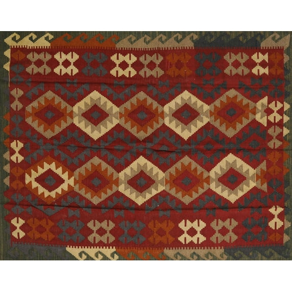 Ahgly Company Indoor Rectangle Traditional Reddish Brown Southwestern Area Rugs, 5' x 7'