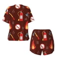 thumbnail image 5 of Picia Fire Extinguisher Pajamas Sets for Women Soft Short-Sleeved Pjs with Lounge Shorts Two Piece Sleepwear-X-Large, 5 of 9