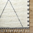 thumbnail image 4 of BoutiqueRugs Zajac Bohemian, Transitional Area Rug - Ivory, Charcoal, Slate Blue - 2' x 3', 4 of 5