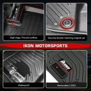 Ikon Motorsports 3D TPE Floor Mats Compatible with 2019-2026 Subaru Ascent 7 Seats Bucket Seat, All Weather Waterproof Heavy Duty Floor Liners Carpets Black 4PCS Set