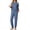 Gray Blue, variant on MINTREUS Lounge Sets for Women Two Piece Pajama Set Short Sleeve Pjs Joggers Long Pants Tracksuit with Pockets