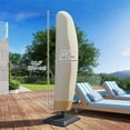 thumbnail image 3 of Outsunny Outdoor Offset Umbrella Cover for 10-13ft Umbrella, Beige & Coffee, 3 of 10