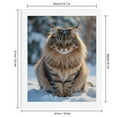thumbnail image 2 of Paint By Numbers Kit for Adults Beginner - DIY Maine Coon Snow Portrait Canvas Painting Kits for Adults, Frameless Paint By Number for Adults for Home Wall Decor 16x20 Inch, 2 of 7