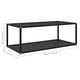 thumbnail image 4 of Mesa de café VidaXL rectangular de vidrio templado negro, 4 of 4