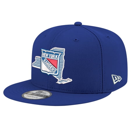 Men s New Era Blue New York Rangers State Pride 9FIFTY Snapback Hat