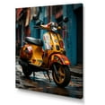 thumbnail image 2 of Designart "Street Art Scooter Scene I" Scooter Wall Art Living Room, 2 of 7