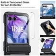 thumbnail image 3 of Oupeigar para Motorola Razr 50 Ultra/Razr 60 Pro Funda Tipo Armadura para Teléfono, con Cubierta de Bisagra, Protector de Pantalla Integrado, Funda a Prueba de Golpes con Carga Inalámbrica - Negro, 3 of 9
