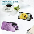 thumbnail image 2 of S23 FE Case Wallet,Designed for Samsung Galaxy S23 FE Case with Card Holder,Women Mandala Emboss PU Leather with Stand Credit Card Slots Slim Protective Phone Case for Galaxy S23 FE 5G (Purple), 2 of 13