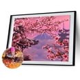 thumbnail image 2 of Cuadros Decorativos 5D Kit Rhinestone DIY Flor de melocotón Vista Full Round Drill Diamond Painting Craft Likrtyny embutido en tela, 2 of 9