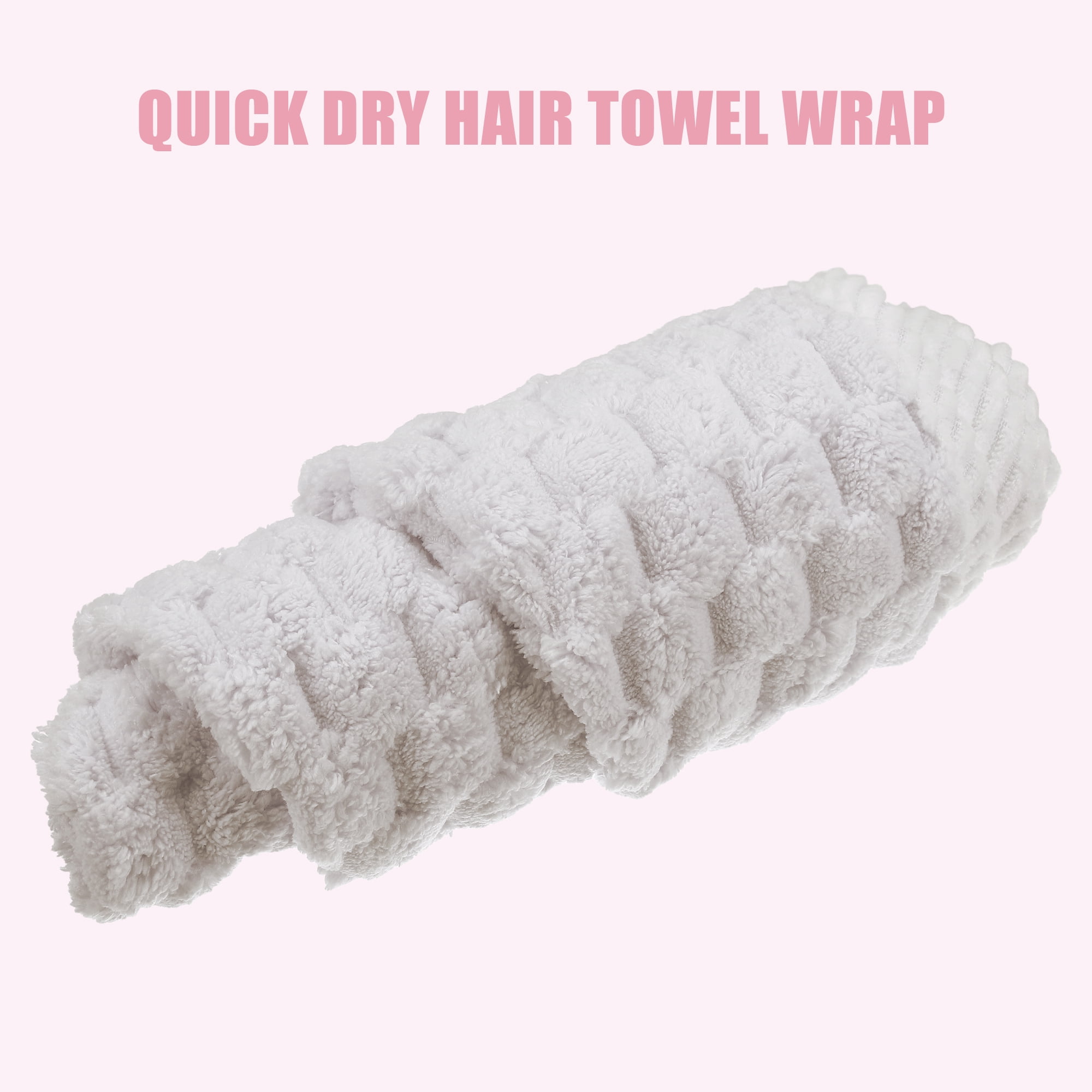 Unique Bargains Quick Drying Towel Cap Coral Fleece Hair Drying Towel Dry Cap Gray