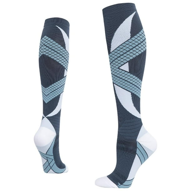 Calcetines presión para mujeres y hombres, medias altas deportivas hasta , para , viajes, vuelos, carreras, , Gris DYNWAVEMX Calcetines de compresión