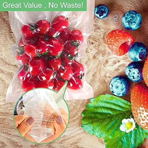 2Pack (Total 100Feet) 11x50 Rolls Vacuum Sealer Bags Rolls with BPA Free,Heavy Duty Vacuum Food Sealer Storage Bags Rolls,Cut to Size Roll,Great for Sous Vide