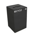 thumbnail image 2 of Witt Industries 24GC04-CB GeoCube Recycling Receptacle with Combination Slot/Round Opening, Steel, 24 gal, Charcoal, 2 of 2