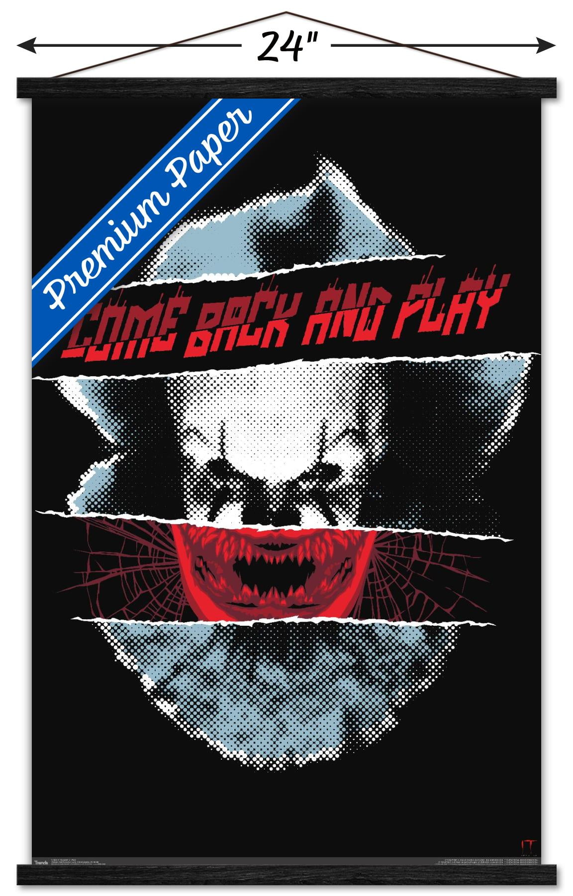 IT: Chapter 2 - Play Wall Poster with Wooden Magnetic Frame, 22.375" x 34"