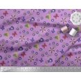 thumbnail image 2 of Soimoi Purple polyester Crepe Fabric Leaves,Insect & Floral Artistic Print Sewing Fabric BTY 52 Inch Wide, 2 of 3