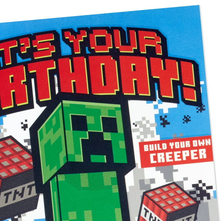 hallmark-minecraft-birthday-greeting-card-for-kids-with-papercraft-activity-have-a-blast-walmart-com for Minecraft Birthday Card Free Printable Hallmark Minecraft Birthday Greeting Card for Kids with Papercraft Activity (Have a Blast) - Walmart.com for Minecraft Birthday Card Free Printable