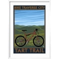 thumbnail image 2 of Art.com Traverse City, Michigan - Bike Tart Trail Art Print by Lantern Press, White Frame Wall Art, 21" x 29", 2 of 5