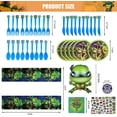 thumbnail image 2 of 168 TMNT Birthday Party Supplies, TMNT Party Decorations for 10 Guests, Including Tablecloths, Birthday Banners, Cupcake Decorations, Latex Balloons, Foil Balloons, Plates, Knives, Forks and, 2 of 6
