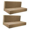 thumbnail image 4 of Nishiyuenyi Cushion Covers Stretch RV Couch Covers Backrest Covers Soft Seat Covers brown, 4 of 8