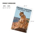 thumbnail image 4 of Lantern Press 1000 Piece Jigsaw Puzzle, Grand Canyon National Park, Mountain Lion, 4 of 5