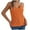 Orange, variant on Women's Round R Neck Sleeveless Knitted Slim Fit Casual Open Navel Vest Cute Short Sleeve Tops for Women Womens Summer Blouses Women's Clothes