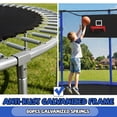 thumbnail image 6 of Leumius 14ft Trampoline for Kids and Adults,Heavy Duty Trampolines with Safety Enclosure Net for Outdoor/Indoor,Upgraded Round Recreational Trampolines with Basketball Hoop and Ladder,Blue, 6 of 9