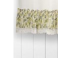 thumbnail image 2 of Ellis Curtain Clarice High Quality 2-Piece Leafy Branch Patterned Ruffled Tier Pair Window Curtains - 58 x24", Blue, 2 of 3