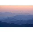 thumbnail image 2 of Kaveney, Wendy 32x23 White Modern Wood Framed Museum Art Print Titled - TN, Great Smoky Mts Mountain layers at sunset, 2 of 4