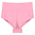 thumbnail image 6 of Alvivi Women's Booty Shorts High Waist Yoga Gym Workout Booty Dance Hot Pants Bikini Bottom Pink XL, 6 of 7