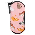 thumbnail image 1 of Estuche para Anteojos MoKo de Neopreno con Cierre y Clip, Estampado de Gato, 1 of 7