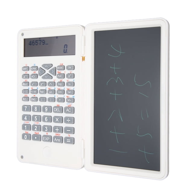 Calculadora científica con bloc de notas, 5,91 x 3,54 x 0,59 Pulgadas, Calculadora de Escrito de Oficina Con Pantalla Grande de 10 Dígitos, Calculadora Profesional Pleged