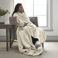 thumbnail image 6 of Vellux 100% Cotton Blanket, Twin, Light Grey, 6 of 8