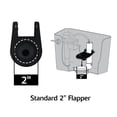 thumbnail image 4 of Toilet Flapper Drain Flush Valves Repair Rubber Kit Home Accessories Tank Easy To Install With Stainless Chain, 4 of 4