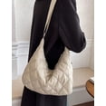 thumbnail image 5 of Kukuzhu Hobo Bag Women Chic Tote Bag Stylish Students Casual Pladded Bag Fashion Soft Shoulder Bag, 5 of 7