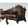 thumbnail image 2 of Acme Furniture Vendome II Loveseat w/3 Pillows, 2-Tone Dark Brown PU & Cherry (53131), 2 of 2