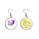 thumbnail image 1 of Como deportes Fitness equilibrado regate Pendiente Sol Flor Pendiente Joyas Moda Unbranded M, 1 of 3
