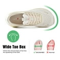 thumbnail image 7 of SUYSTEX Wide Toe Box Shoes Women Arch Support Wide Sneakers for Running Walking Athletic Running Orthopedic Plantar Fasciitis Workout with Thick Cushion Zero Drop Sole Width Shoes, 7 of 7
