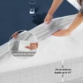 thumbnail image 4 of Unique Bargains All Around Waterproof Mattress Protector Breathable and Comfortable Bed Cover, White 75x39 Inch,Microfiber Polyester, 4 of 10